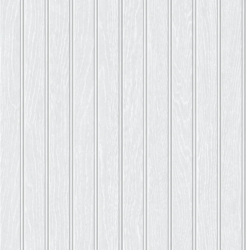 Beadboard Peel-and-Stick Wallpaper in Off-White