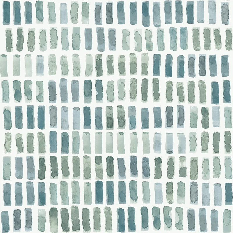 Brynne Green Watercolor Wallpaper from the Scott Living II Collection