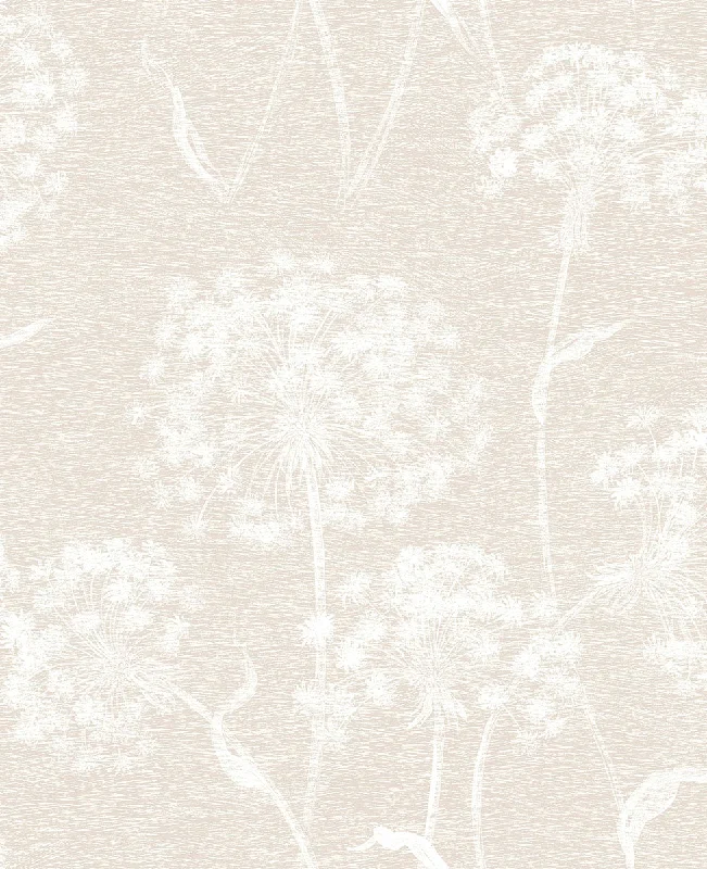 Carolyn Cream Dandelion Wallpaper from the Nature by Advantage Collection