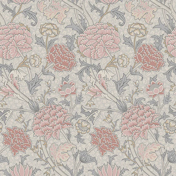 Cray Pink Floral Trail Wallpaper