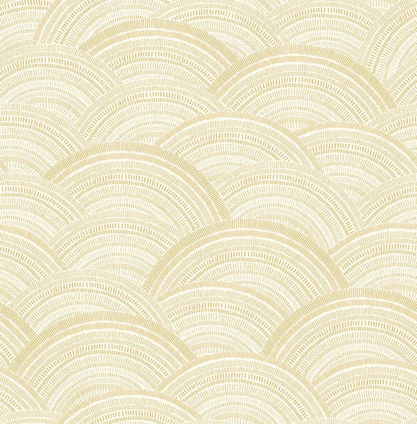 Encircle Yellow Geometric Wallpaper