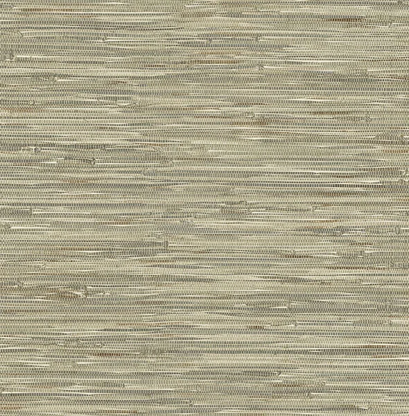 Exhale Olive Woven Faux Grasscloth Wallpaper