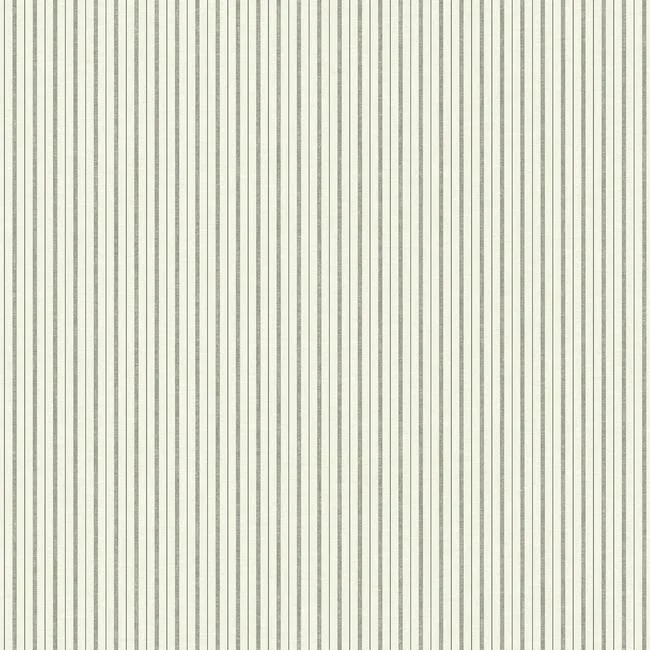 French Ticking Wallpaper in Charcoal and Black from Magnolia Home Vol. 2