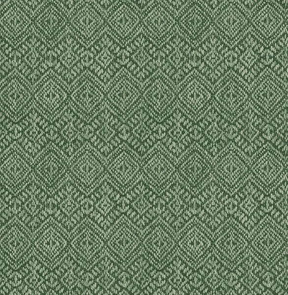 Gallivant Green Woven Geometric Wallpaper