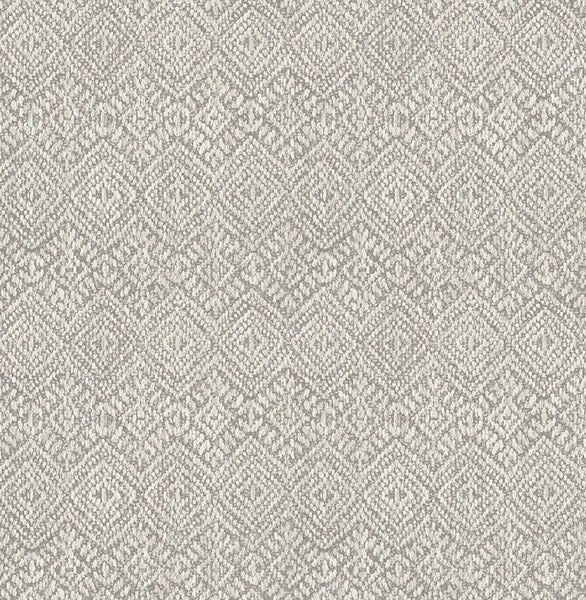 Gallivant Grey Woven Geometric Wallpaper