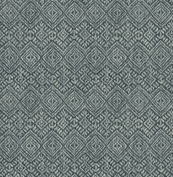 Gallivant Indigo Woven Geometric Wallpaper