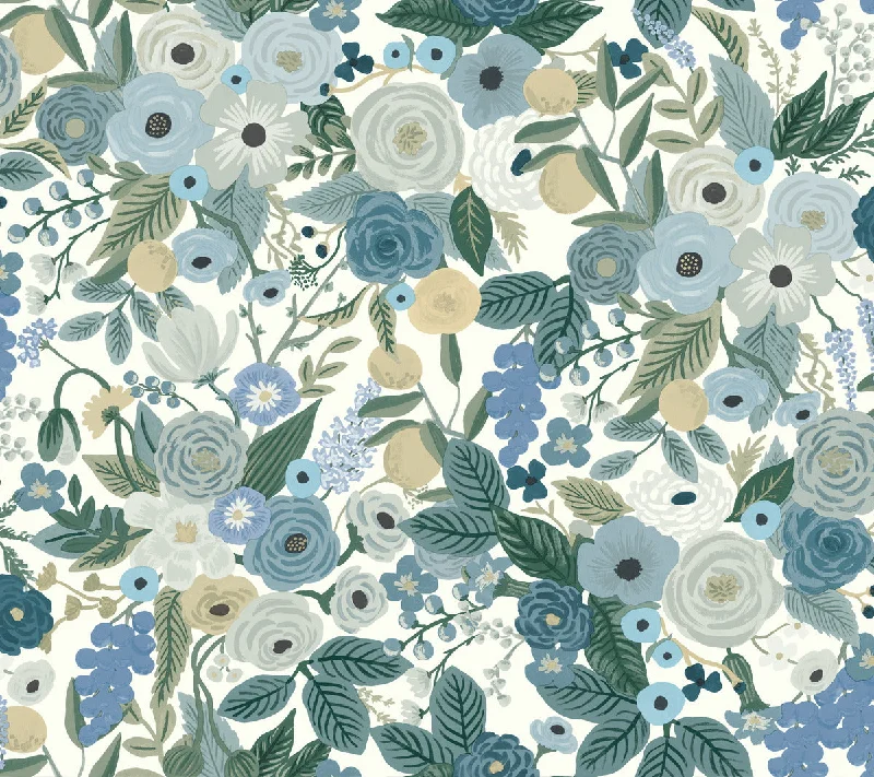 Garden Party Peel & Stick Wallpaper in Blue