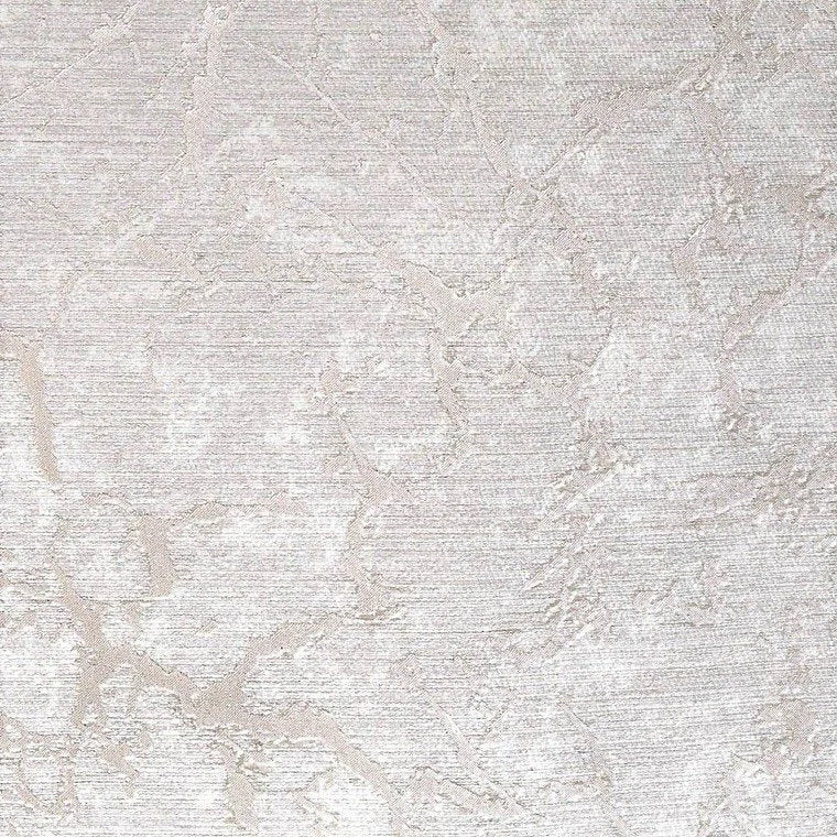 Laura Cracked Plaster Textured Wallpaper in Grey Metallic by BD Wall