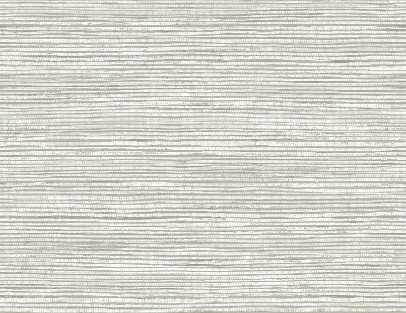 Osprey Faux Grasscloth Wallpaper in Cove Grey and Silver from the Luxe Retreat Collection