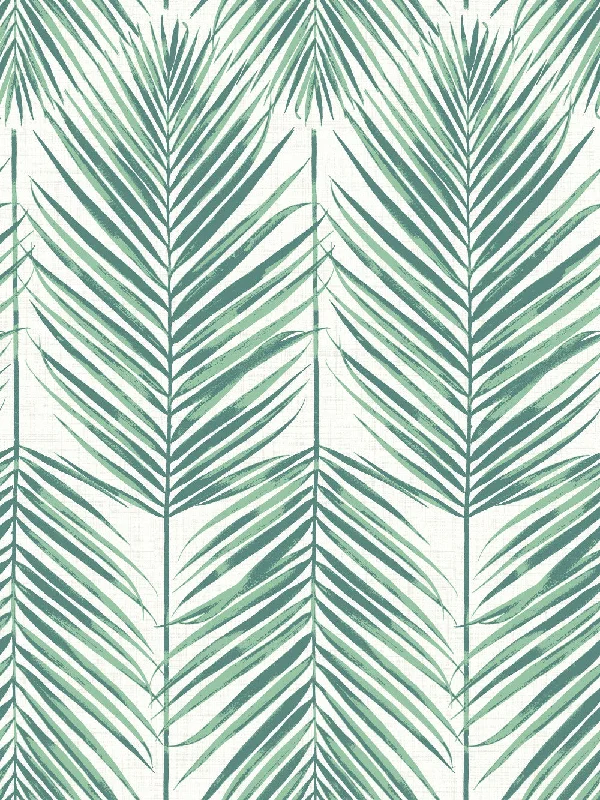 Paradise Wallpaper in Tropic Green from the Beach House Collection