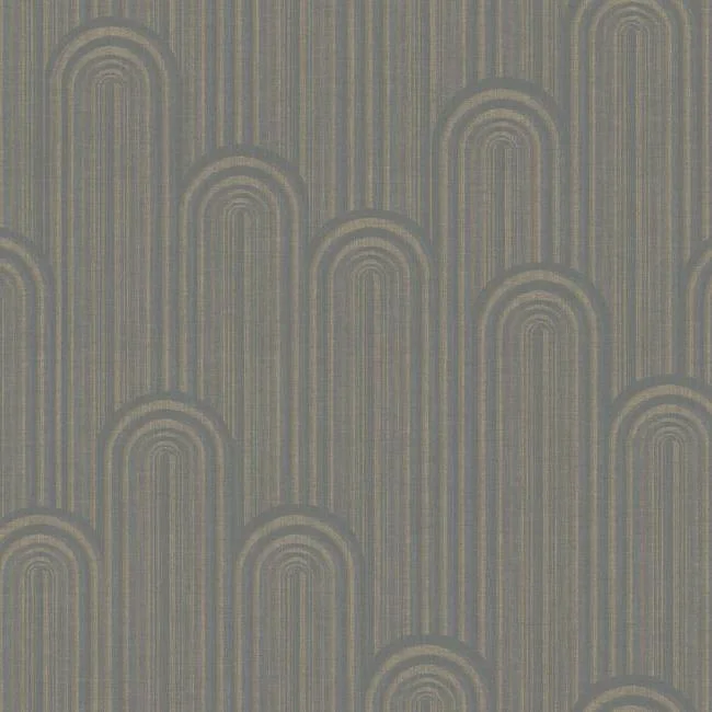 Speakeasy Wallpaper in Greys and Metallic from the Deco Collection