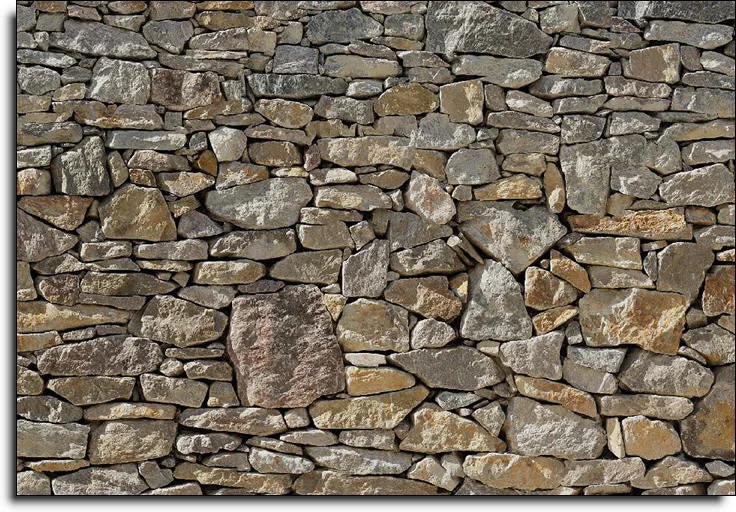 Stone Wall Wall Mural design by Komar for Brewster Home Fashions