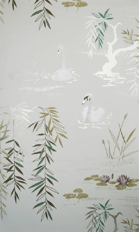 Swan Lake Wallpaper in Pearlesque