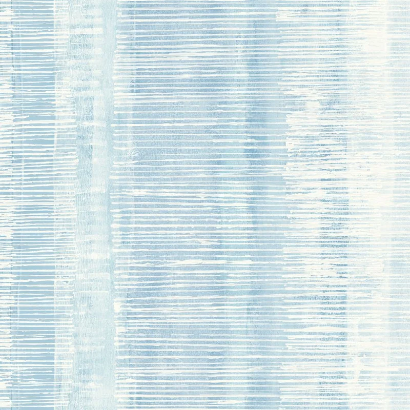 Tikki Natural Ombre Wallpaper in Blue Oasis from the Boho Rhapsody Collection by Seabrook Wallcoverings