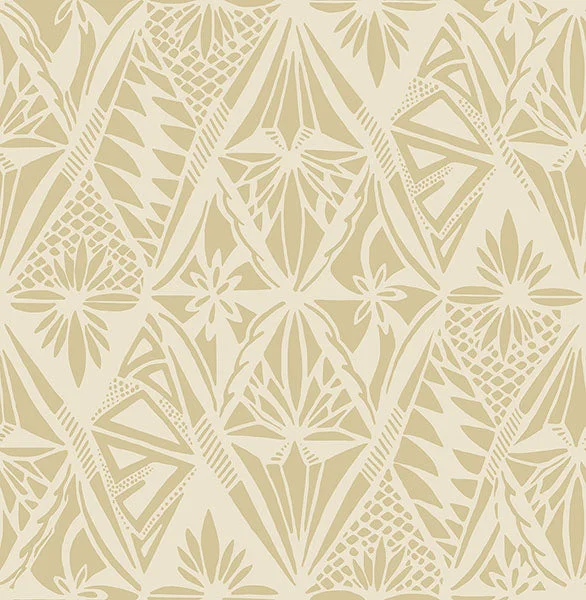 Urbane Yellow Diamonds Wallpaper