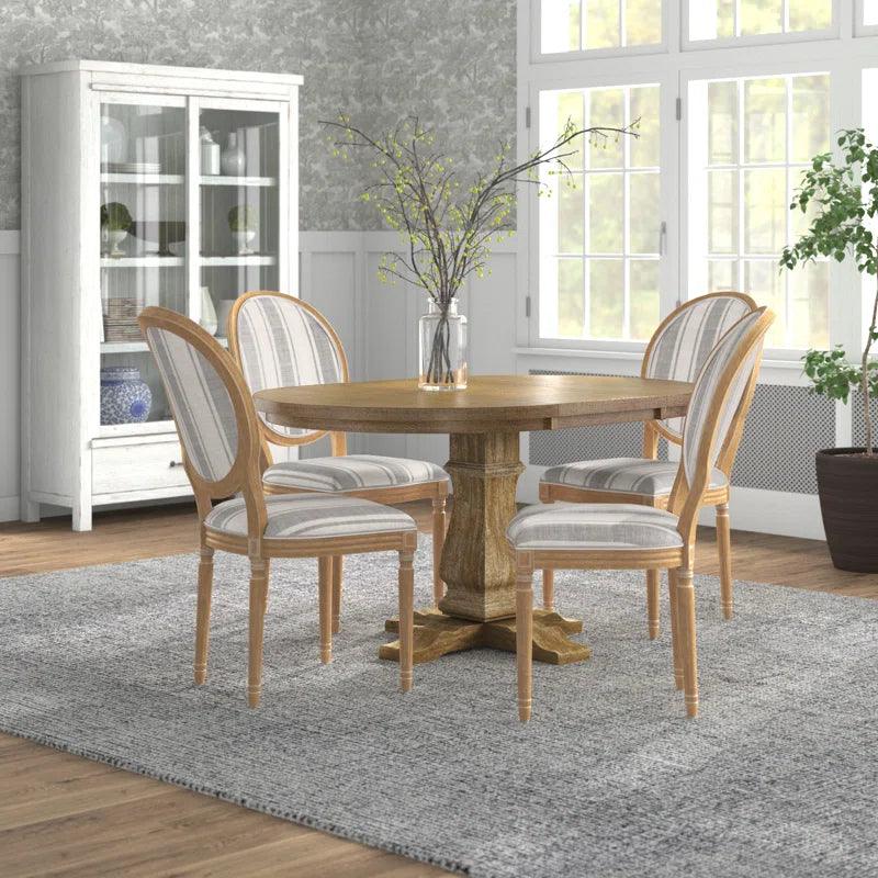 5 - Piece Extendable Pedestal Dining Set