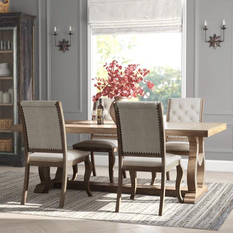 5 - Piece Extendable Trestle Dining Set