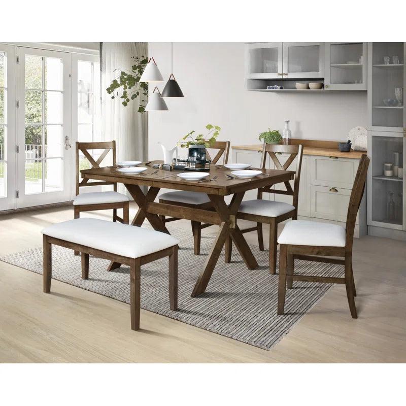 6 - Piece Trestle Dining Set