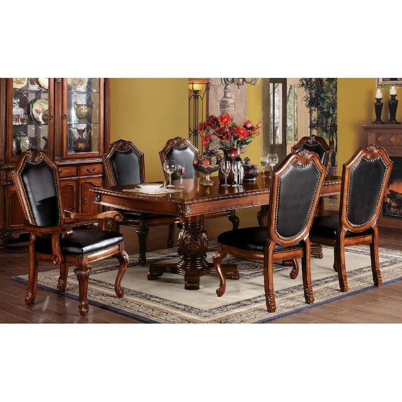 7 - Piece Extendable Double Pedestal Dining Set