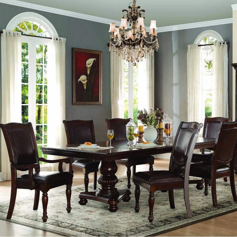 7 - Piece Extendable Pedestal Dining Set