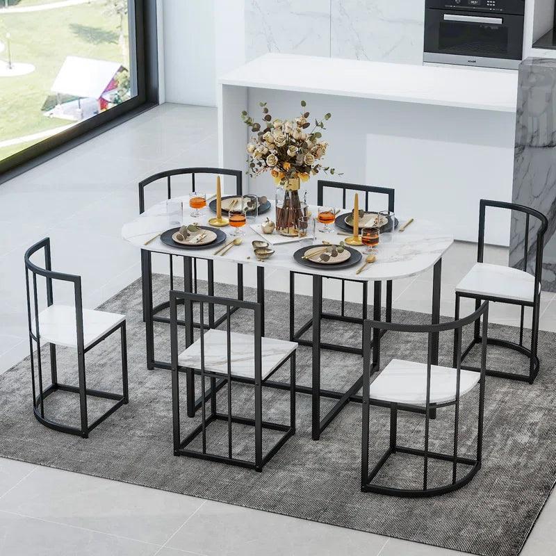 7 - Piece Pedestal Dining Set