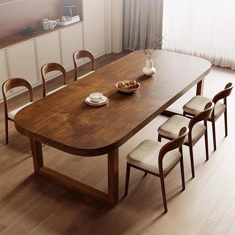 7 - Piece Solid Wood Sled Dining Set