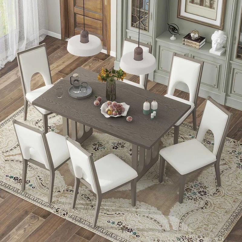 7 - Piece Trestle Dining Set