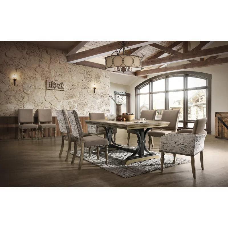 9 - Piece Extendable Double Pedestal Dining Set