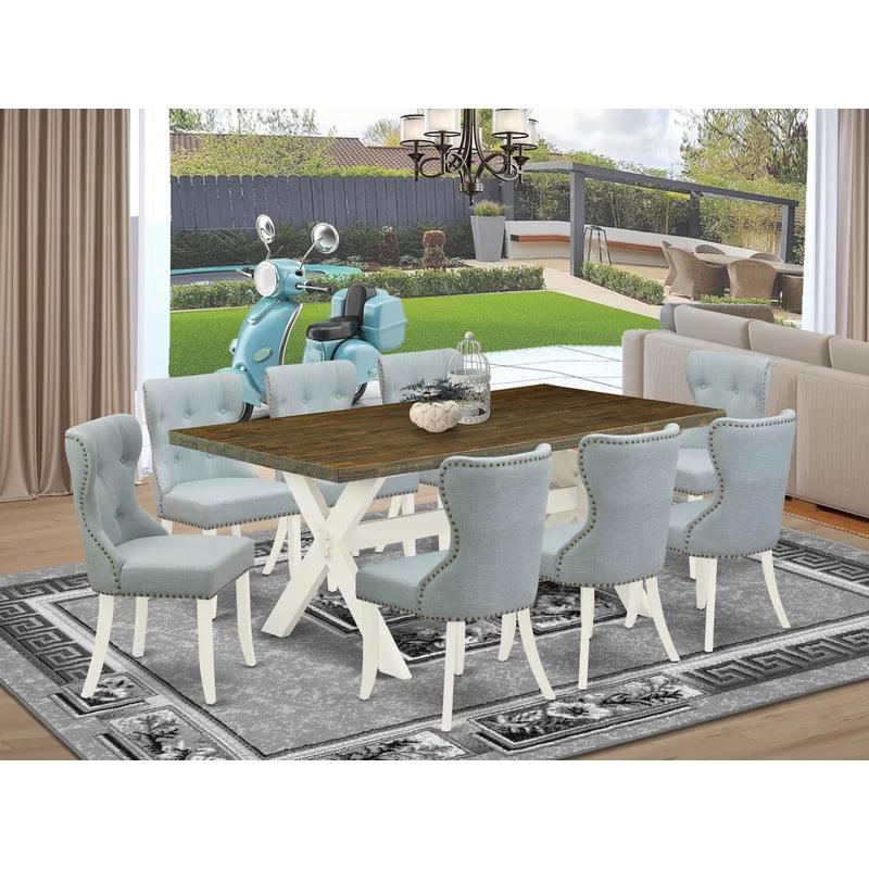 9 - Piece Trestle Dining Set