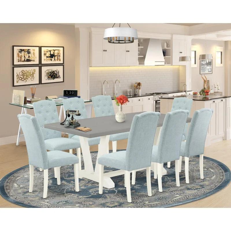 9 - Piece Trestle Dining Set