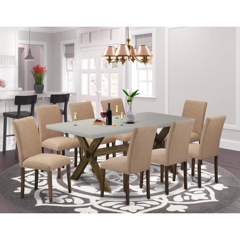 9 - Piece Trestle Dining Set