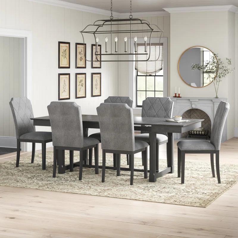 Extendable Trestle Dining Set