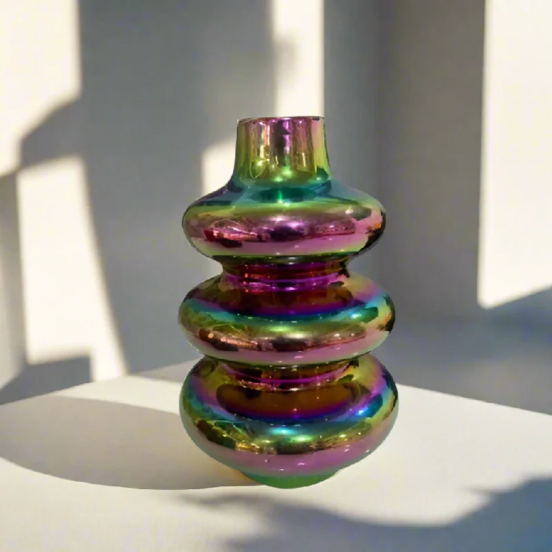 Iridescent Glass Vase