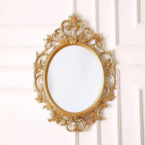 Tiara Generic Oval Shaped Mirror - Gold. Affordable item