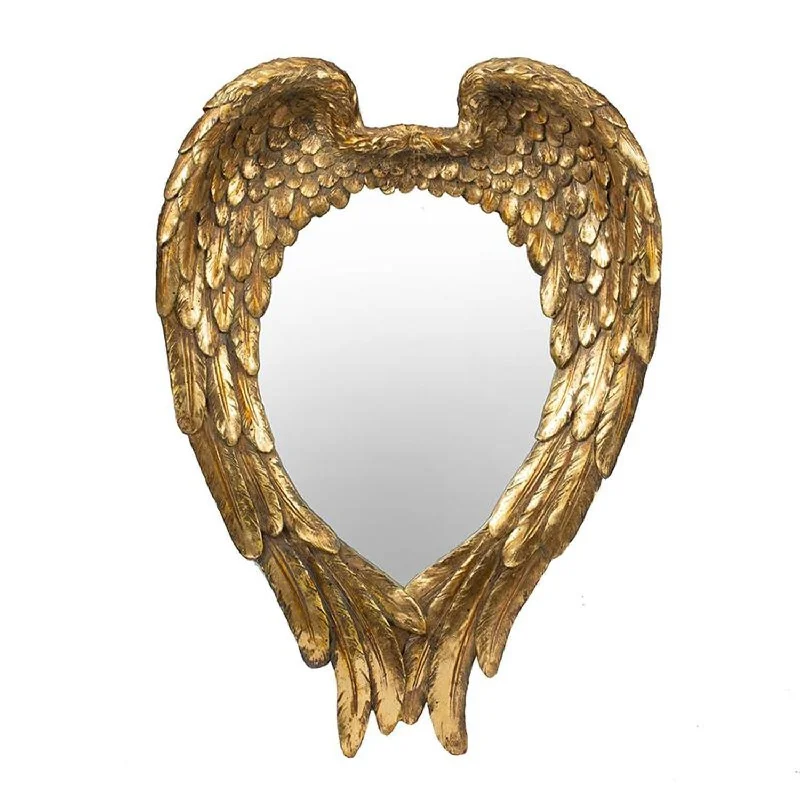 22" Heart Framed Accent Mirror - Gold