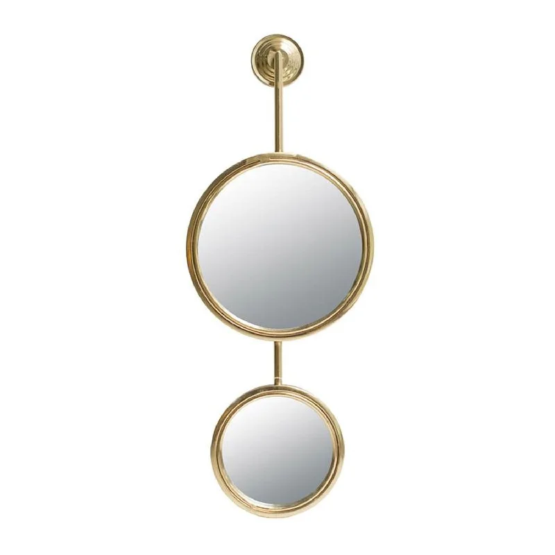 29" Abstract Framed Accent Mirror - Gold