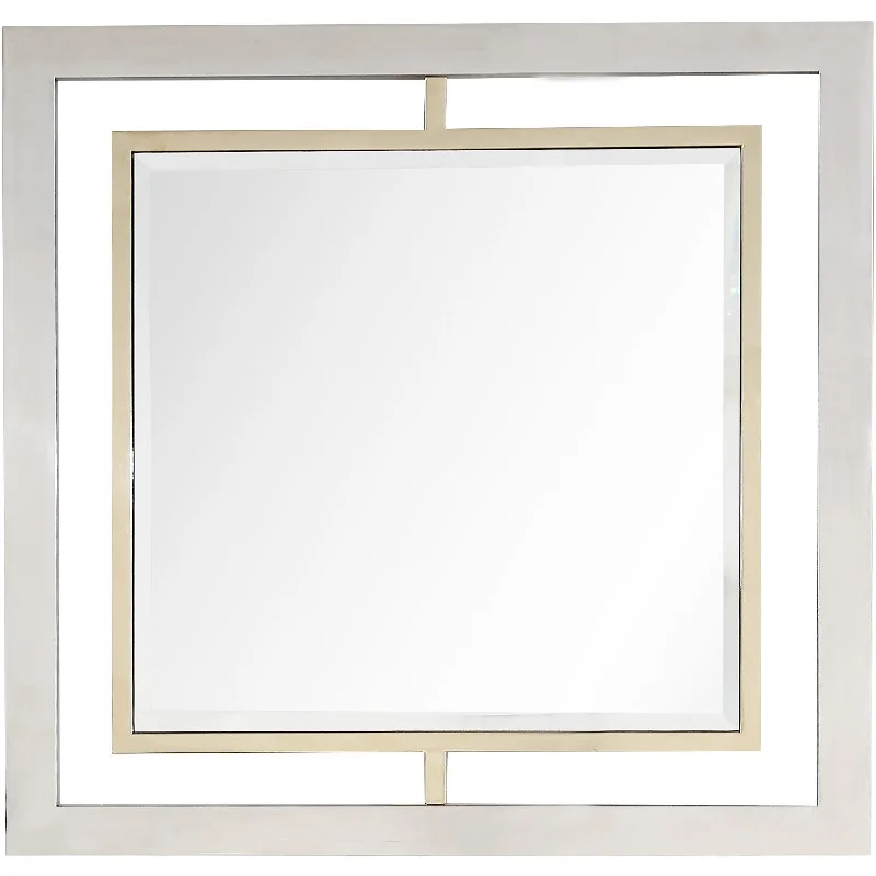 32" Accent Mirror Square Framed - Gold