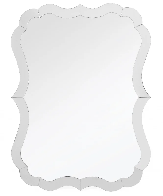 32" Novelty Glass Framed Accent Mirror - Clear