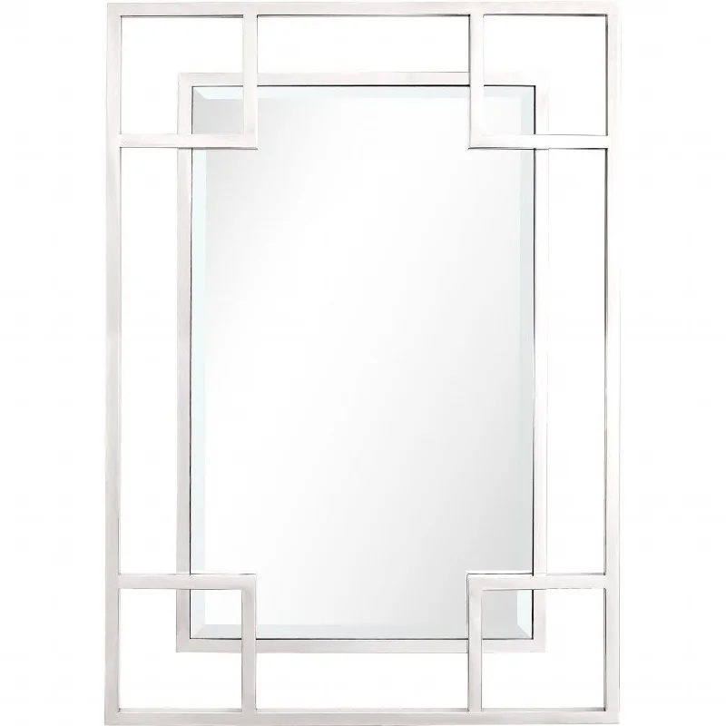 42" Accent Mirror Metal Framed - Silver