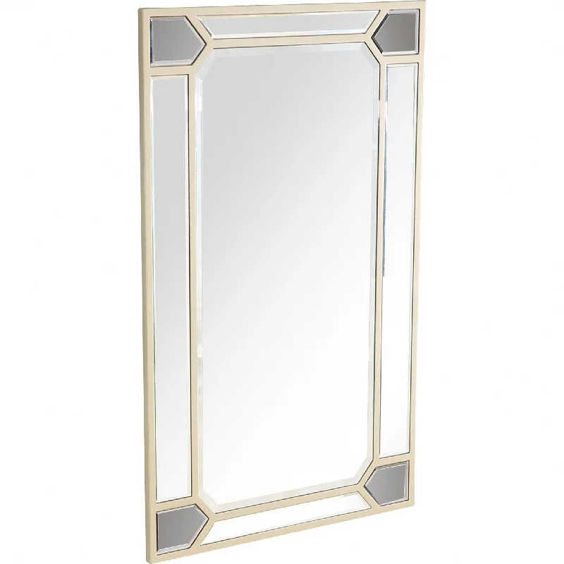 43" Metal Framed Accent Mirror - Silver