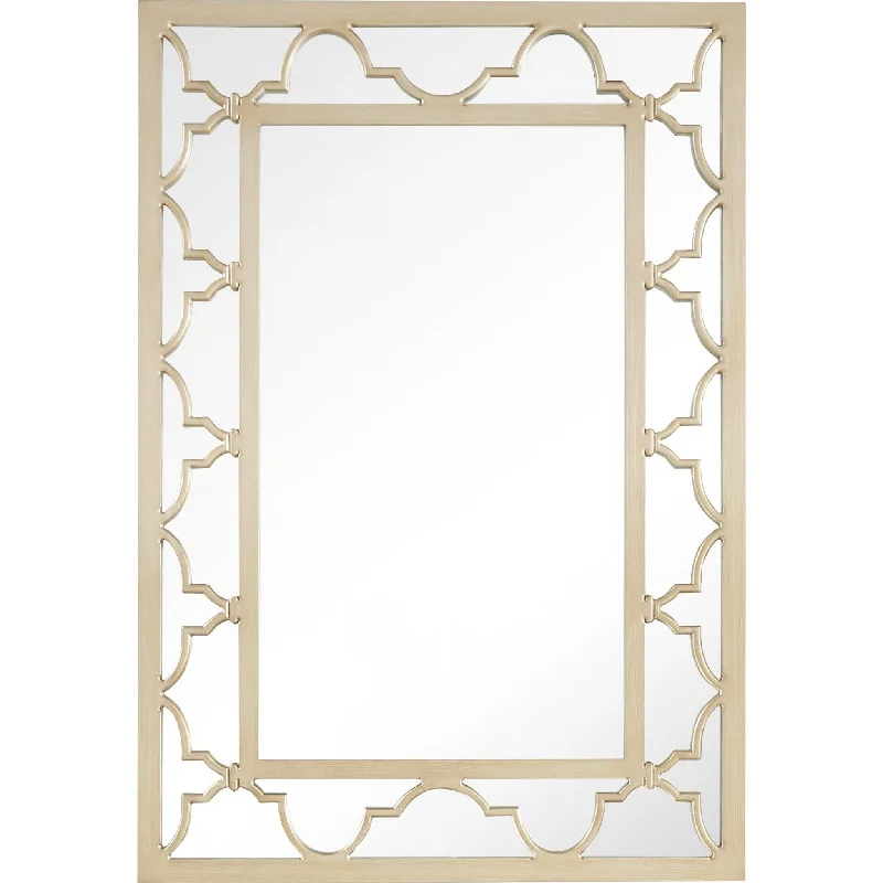 44" Metal Framed Accent Mirror - Champagne