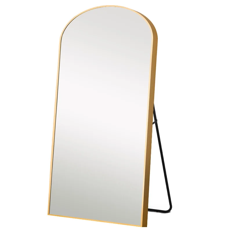 Arched Full-Length Standing Mirror - Gold