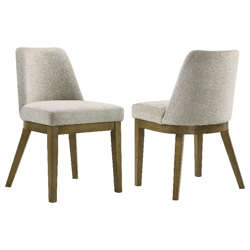 Castlewood - Upholstered Dining Chair (Set of 2) - Brown Oak