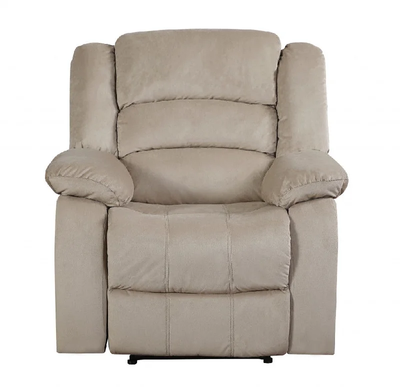 Contemporary Fabric Chair - Beige