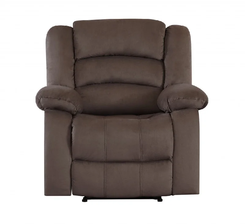 Contemporary Fabric Chair - Brown