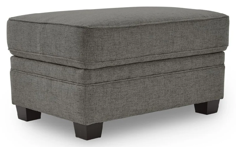 Duffield Rectangular Ottoman - Sutton Charcoal