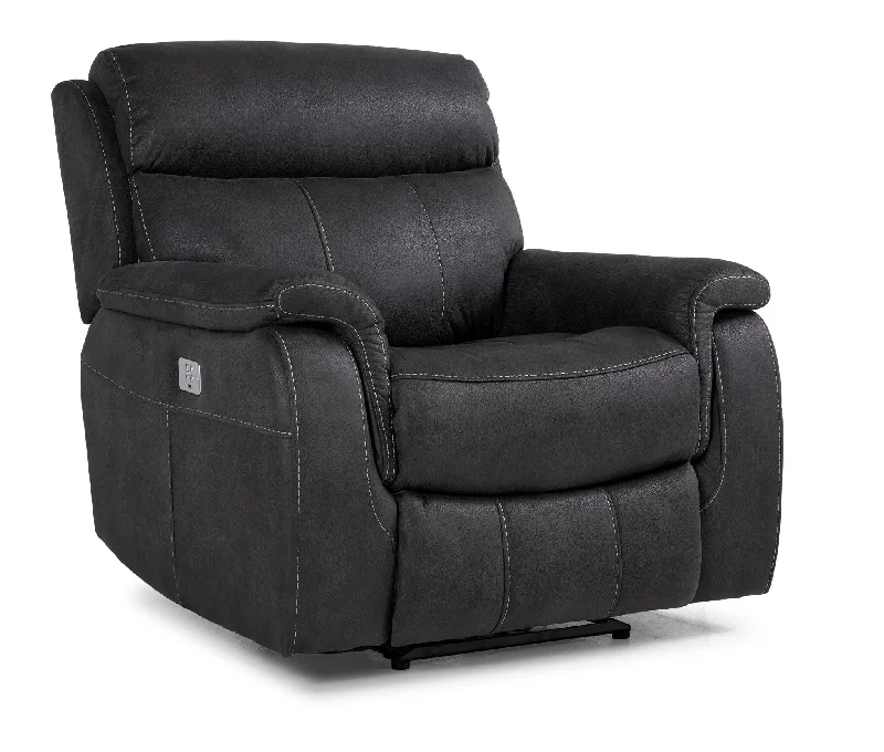 Haven Dual Power Reclining Chair - Grey