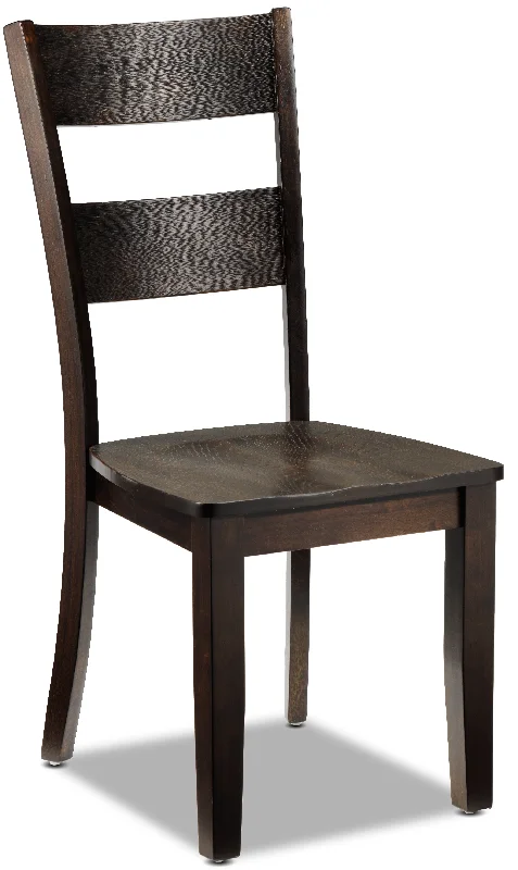 Holland Side Chair - Dark Oak with Wire-Brushed Finish