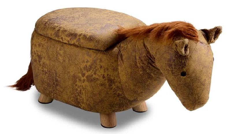 Horse Storage Ottoman - Yellow