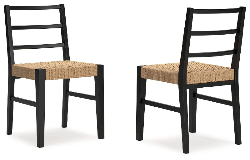 Isanti - Light Brown / Black - Dining Room Side Chair (Set of 2)